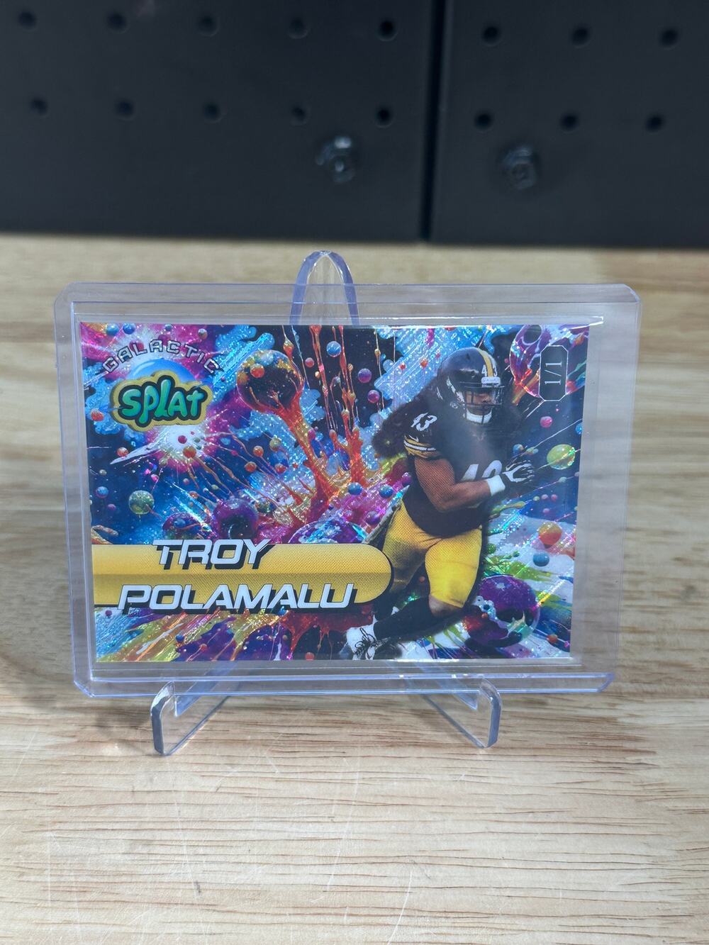 2025 Wild Card Galactic Splat Troy Polamalu SGALc9-TP 1 Of 1